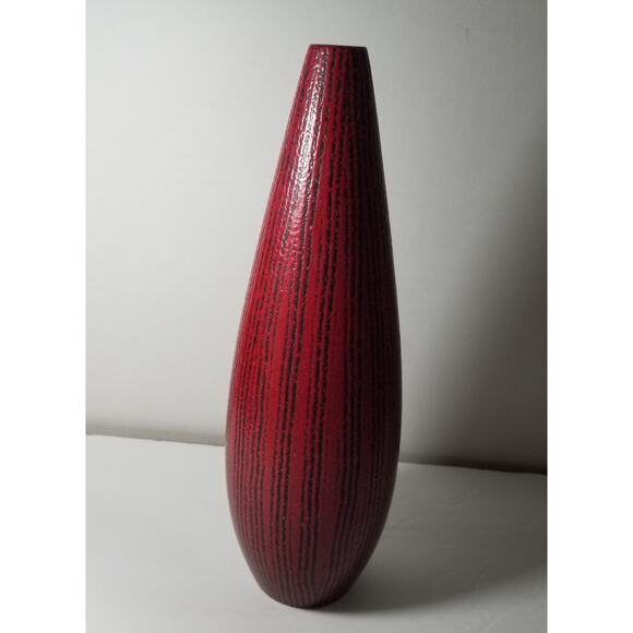 Hyalyn USA red ceramic vase (1.1162) - Picture 1 of 15